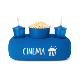 Kit Cinema com Almofada, Balde de Pipoca e copos Personalizada