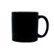 Caneca Porcelana Reta Preta 300 ML Personalizada