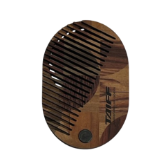 Espelho com Pente Oval em Madeira Ecológica Personalizado