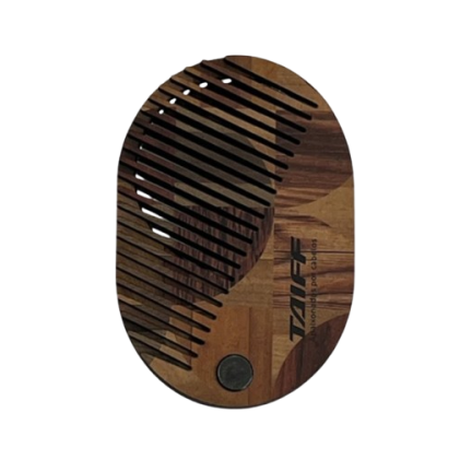 Espelho com Pente Oval em Madeira Ecológica Personalizado Espelho com Pente Oval em Madeira Ecológica Personalizado