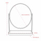 Espelho De Mesa Plástico Oval Personalizado
