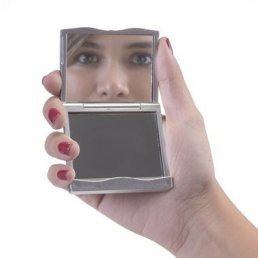 Espelho Plástico Duplo sem Aumento Personalizado