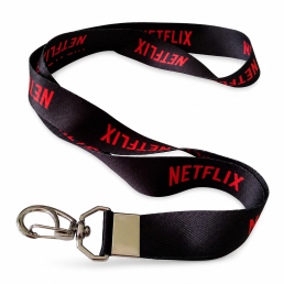Cordão para Crachá Acessório Mosquete 15 mm x 85 cm Personalizado