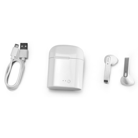 Fones de ouvido wireless em ABS com Case carregador Personalizado