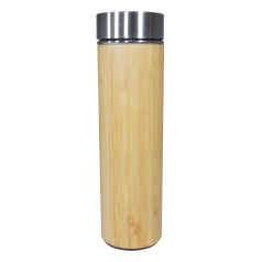 Garrafa Bambu Parede Dupla com infusor 500 ml Personalizada