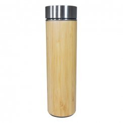 Garrafa Bambu Parede Dupla com infusor 500 ml Personalizada