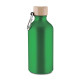 Garrafa em Alumínio Reciclado Tampa Bambu 550ml Personalizada