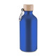 Garrafa em Alumínio Reciclado Tampa Bambu 550ml Personalizada