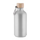 Garrafa em Alumínio Reciclado Tampa Bambu 550ml Personalizada