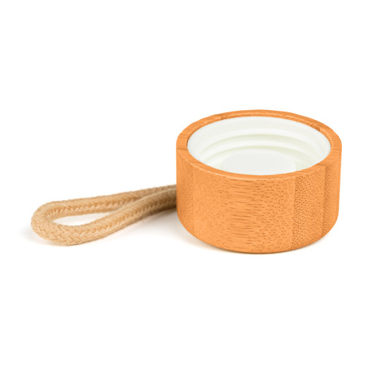 Garrafa em Palha de Trigo e tampa Bambu 500 ML Personalizada