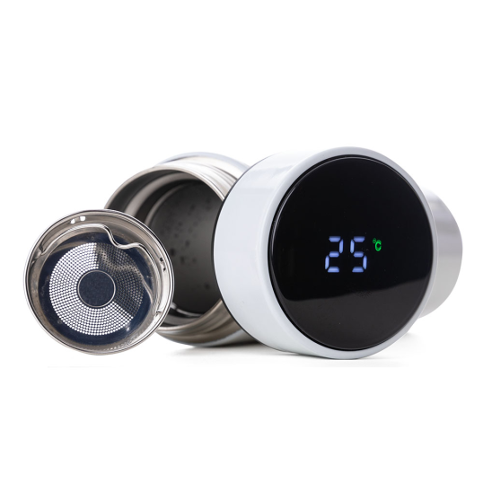 Garrafa Inox com Tampa Display LED termômetro 450 ml Personalizada