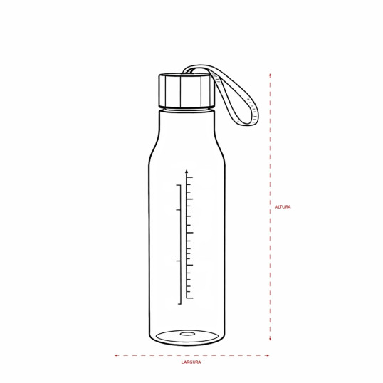 Garrafa Plástica 615 ml Personalizada