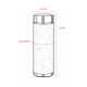 Garrafa Térmica Inox e bambu 350 ml Personalizada