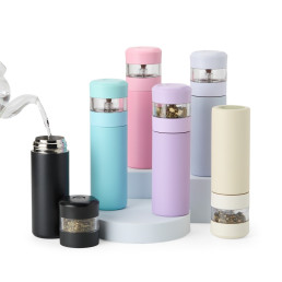 Garrafa Térmica Inox com Infusor 350ml Personalizada