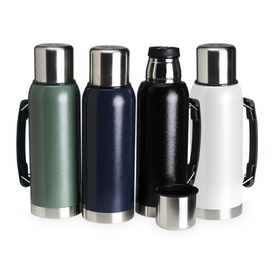 Garrafa Térmica Inox Texturado 1 Litro Personalizada
