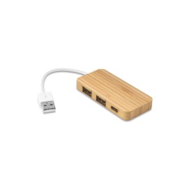 Hub em bambu Personalizado