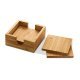 Kit 4 Porta Copos Em Bambu Personalizado Kit 4 Porta Copos Em Bambu Personalizado