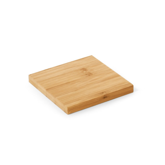 Kit 4 Porta Copos Em Bambu Personalizado
