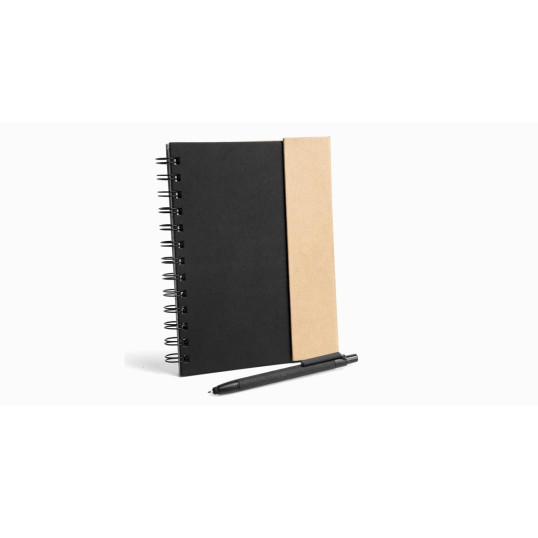 Kit Caderno Com Caneta Em Papelão Reciclado Personalizado