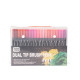 Kit Canetinhas Ponta Dupla 100 Cores Personalizada