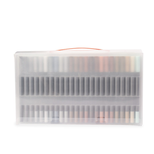 Kit canetinhas ponta dupla 144 cores Personalizada
