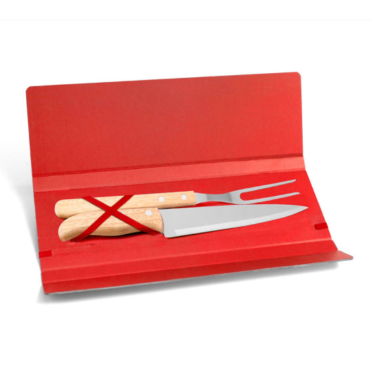 Kit Churrasco 2 peças com Estojo Personalizado