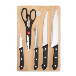Kit Churrasco 6 peças com Tábua Personalizado