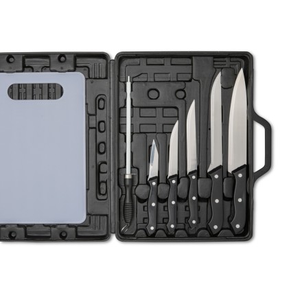 Kit Churrasco 7 Peças com Estojo Personalizado Kit Churrasco 7 Peças com Estojo Personalizado