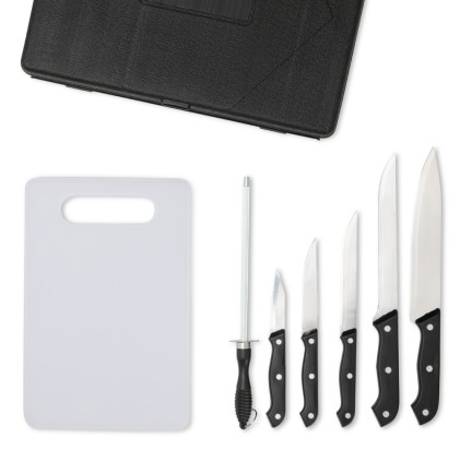 Kit Churrasco 7 Peças com Estojo Personalizado Kit Churrasco 7 Peças com Estojo Personalizado
