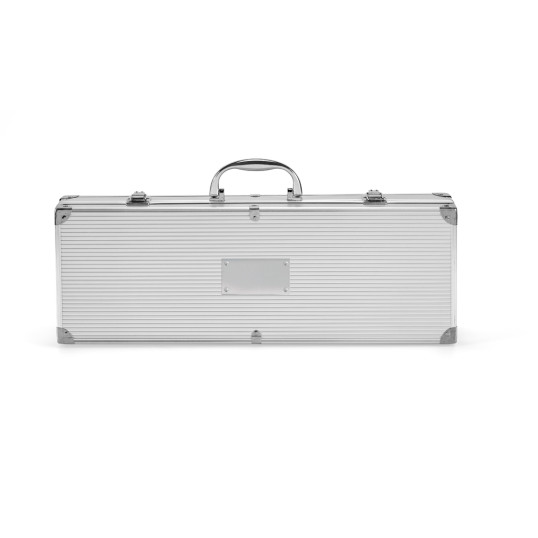 Kit Churrasco Aço Inox com estojo Personalizado