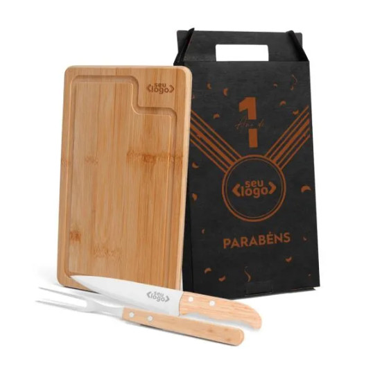 Kit Churrasco com 3 peças Personalizado
