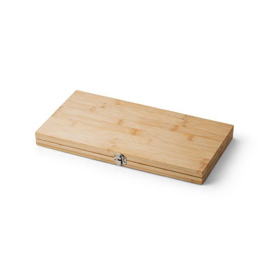Kit Churrasco com Estojo de Bambu Personalizado