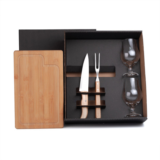Kit Churrasco com Copos Personalizado