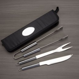 Kit Churrasco Com Estojo Personalizado