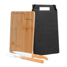 Kit Churrasco em Bambu Personalizada