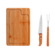 Kit Churrasco em Bambu Personalizada