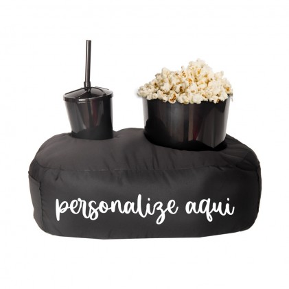 Kit Cinema Almofada Copo e Balde Pipoca Personalizada