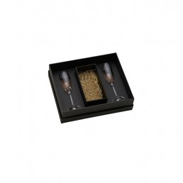 Kit com Embalagem e Taça de Vidro Personalizado (NÃO ACOMPANHA GARRAFA)