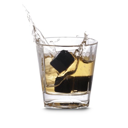 Kit drink com copo de vidro, pegador e pedras reutilizáveis Personalizado Kit drink com copo de vidro, pegador e pedras reutilizáveis Personalizado