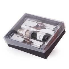 Kit espumante Chandon com 2 taças e tampa transparente Personalizado