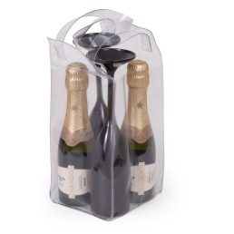 Kit Espumante Chandon com taças e bolsa bag Personalizado