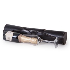 Kit espumante Chandon em tubo de couro sintético Personalizado
