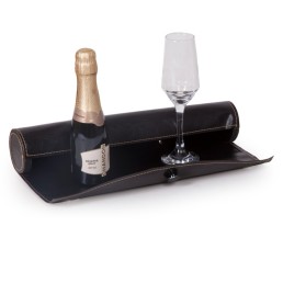 Kit espumante Chandon em tubo de couro sintético Personalizado