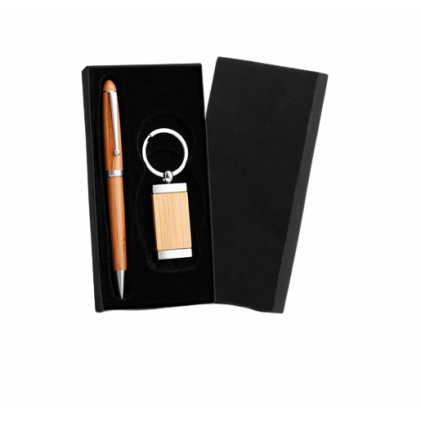 Kit Executivo em Bambu Personalizado