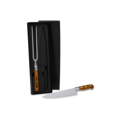 Kit Faca e Garfo cabo Madeira Personalizado