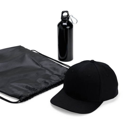 Kit Mochila saco, Garrafa e Boné Personalizada