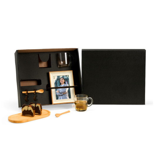 Kit para Café ou Chá com Porta Retrato Personalizado