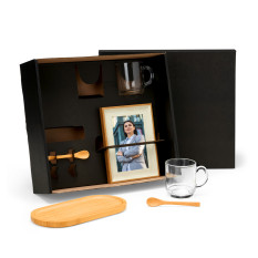 Kit para Café ou Chá com Porta Retrato Personalizado