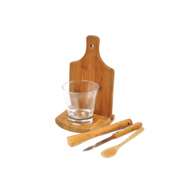 Kit Para Caipirinha em Bambu Personalizado