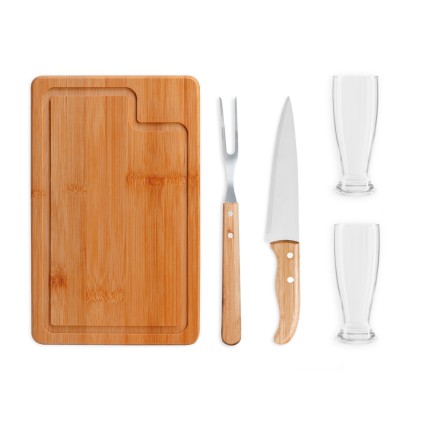 Kit para Churrasco com Copos Personalizado Kit para Churrasco com Copos Personalizado